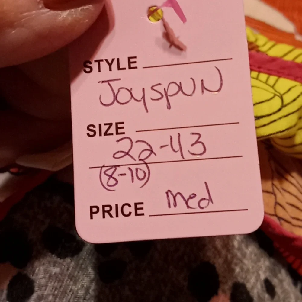 Freebie Gorgeous Joyspun Medium(8-10) Pink Floral Batwing Airy Sexy Nightgown - Picture 9 of 9